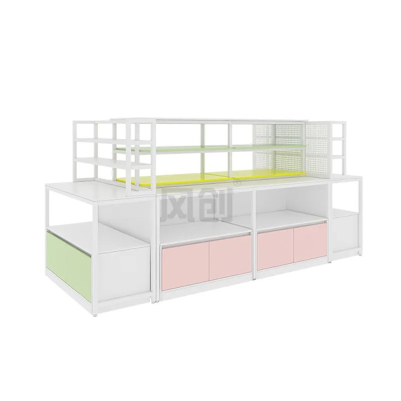 彩色精品店促销台